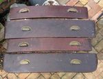 Breweriana collectable vintage wooden beer vat viewing panels brass cup handles
