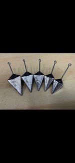 5oz Double Pyramid Weights Pack Of 10 Sea Fishing Cod Shore