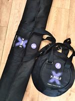 X-POLE spinning/static chrome pressure mounted with carry case.