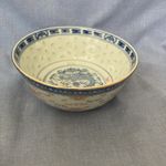 Jingdezhen Chinese porcelain rice bowl featuring a hand-painted floral design