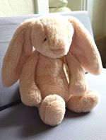 Jellycat Bashful Luxe Bunny Willow Medium Plush With Tags BAS3WIL