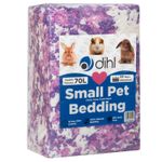 70L Purple Small Animal Paper Bedding Super Absorbent Soft Premium Substrate