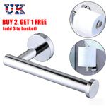 Toilet Roll Holder Dispenser Wall Mounted Stainless Steel Modern Style UK🔥