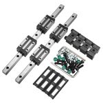 2Pcs HGR20 400mm Linear Guide Kit with Linear Rail and HGH20CA Carriage Block