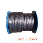 3 4 5 6 8 10 12 - 30mm Gland Packing Graphite Shaft and Stem Usage Rope Sealing