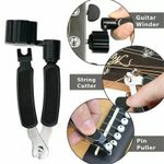 NEW 3IN 1 Guitar String Winder Cutters Bridge Pin Puller Peg Winder Multi Tool