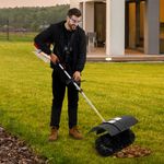 2 Stroke Gas Power Brush Broom Sweeper Artificial Grass Driveway Sweeper 52CC
