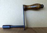 Antique winder crank wooden handle