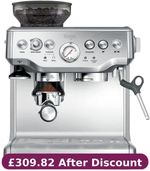 Sage The Barista Express BES875UK Bean to Cup Coffee Machine Stainless Steel*