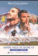 Programme Elche Spain v Aston Villa 2026 Friendly in Spain. Fan edition