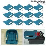 12x Power Battery Mount Hanger Shelf Storage Stand Holder for Bosch Makita 18V