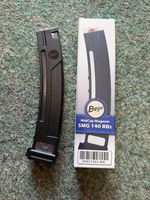 Airsoft SMG MP 5 140rnd mid cap mag black polymer lightweight 