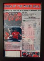 England Twenty20 (T20) Cricket World Cup winners 2022 - souvenir print