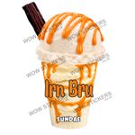 ice cream van sticker Irn Bru Flake Scoop Sundae decal (choose size)