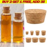 10pcs Cork Stoppers Tapered Wine Bottle Beer Vintage Lid Cap Art Craft Wood Plug