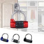 5Letter Combination Padlock Code Password Lock Portable Safely Luggage Padlock
