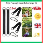 2pcs Swing Hammock Tree Hanging Straps Kit Hooks Carabiner Garden Swing Fittings