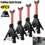 4X Heavy Duty Axle Stands 6 Ton Lifting Capacity Car Caravan Security Floor Jack