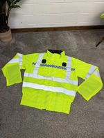 Hi Vis Lightweight Motorcycle Bomber Jacket Security Recovery Biker Dog Walking