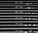 Genuine 925 Sterling Silver Curb Chain Necklace Lobster Clasp 16"-30" Gifts UK