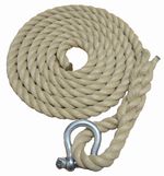Polyhemp Gym Climbing Ropes, Fitness Indoor Outdoor Tree With Soft Eye & Shackle