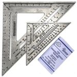 Swanson 7" & 12" Imperial Carpentry Speed Squares - Twin Pack & Book