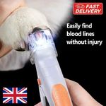 Dog Cat Pet Nail Clippers Light Cutter Claw Grinder Scissor Toe Trimmer With LED
