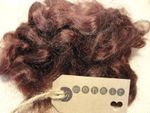 30g(approx. 1oz) MOHAIR. DARK BROWN - waves