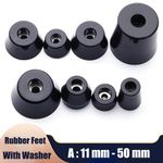 Rubber Feet for Speaker Cabinets Flight Cases Amplifier With Washer Small&Large