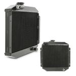 50mm BLACK TWIN CORE RADIATOR ALUMINIUM ALLOY FOR FORD ESCORT MK2 RS2000 74-81