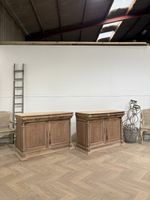Pair of Antique French Buffet Bases / Pair of French Sideboards