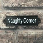 Cast Iron 'Naughty Corner' Decorative Sign