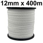 Electric Fence Poly Tape 12mm x 400 Metre White horse Fencing equestrian
