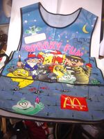 VINTAGE MCDONALDS- PVC Shiny Apron-SPOOKY FUN"- RARE BTC Group-17"ACROSS-27"DROP