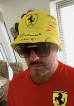 Lewis Hamilton 2026 Ferrari helmet Inspired Bucket hat (UK stock, fast shipping)