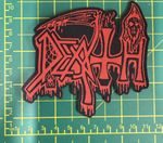 Death Standard Cut Out Logo Sew On Printed Patch Officially Licensed Patch