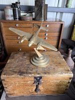 British Bomber Trench Art WW1/WW2 Era, Lightning Strike Stand