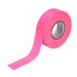 2 Pcs 1"x147' Flagging Tape Pink PVC Non-Adhesive Neon Marking Tape