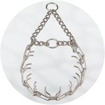 Herm Sprenger 3.2mm Satin Nickel Ultra Plus Prong Collar Twin O Ring Martingale