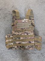 Multicam Molle Tactical Vest Plate Carrier For Airsoft Or Paintball