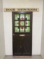 Reclaimed Victorian Stained Glass Wooden Front Door 2112 Or 2123 x 910 Or 911mm