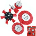 Nylon Abrasive Filament Brush Drill Set Rust Paint Remover Wood Metal CT5247