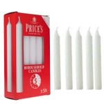 Prices Household Candles 2cm White 5 Hours Long Burning Time 5,10,20,or 30 Pack