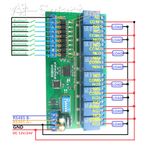 DC 12V 24V 8 CH DIN35 C45 DIN Rail Box UART RS485 Relay Module Modbus RTU Switch