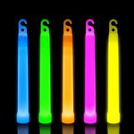 LARGE 6 Inch Premium Glow Sticks  Long Party Neon Light Big