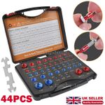 44PCS Bolt Nut Thread Identifier Measure Gauge Size Checker Set Inch & Metric