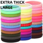 EXTRA THICK STRONG women girls School Large Endless Hair Bands Bobbles 5.5CM UK