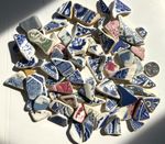 70 Sea Glass Style Pottery Pieces Jewellery Picture Art Crafting Mosaics….215