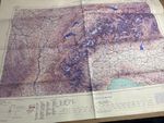 CLEAN Map 1945 Lyon Milan The Alps Geneva Genoa Zuruch Trento Innsbruck ........