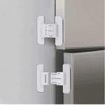 Refrigerator & Freezer Door Lock – Child Proof Fridge Latch with Strong Adhesive